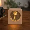 Luz de Noche de Cristal Souvenir Creativo de Cristal Adornos de Escritorio Lámpara de Mesita de Noche Puesto de Manualidades Regalos para Estudiantes y Maestros