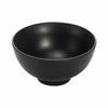 Tazón pequeño resistente a caídas de porcelana de imitación esmerilada negra, tazón de sopa de restaurante de hotel, tazón de arroz, olla caliente, tazón de condimento de melamina comercial