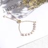 Pulsera de perlas de agua dulce irregulares Nina, original, hecha a mano, regalo de cumpleaños, estilo universitario, color blanco para madre y novia.