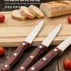 Faca de Frutas Afiada com Textura de Madeira Imitada Mais Vendida Fábrica Atacado por 1 Yuan Faca de Descascar Doméstica para Exterior Faca de Cortar Frutas para Dormitório