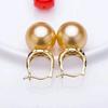 Accesorios diy S925 plata de ley moda aretes vintage aretes de perlas aretes soporte vacío hebilla versátil aretes Soporte Plateado