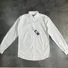 Camisa para Hombre Camisa Blanca de Hombre de un Solo Botón 60% Algodón + 40% Poliéster Manga Larga Camisa de Vestir