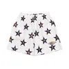 Calça Esportiva de Basquete com Estampa de Estrelas para Homens, Shorts Masculino de Comprimento Três Quartos na Altura do Joelho, Solto, Secagem Rápida, Respirável, Fino, Casual