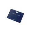 Tarjeta para aretes de terciopelo de punto azul oscuro PVC terciopelo gancho se puede colgar aretes traseros empaque de exhibición de aretes tarjeta