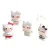 Accesorios de Resina DIY de Dibujos Animados Joyería Gatito Estéreo de Pie Pasador Funda para Teléfono Móvil Hebilla de Zapato Llavero Colgante Accesorios