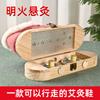 Zapatos de Moxibustión para Puntos de Acupuntura del Pie, Botas de Madera Maciza, Caja de Moxibustión para Pies, Equipo para Pies, Moxibustión de Llama Abierta, Zapatos de Moxibustión Caminables, Fabricante de Zapatos de Moxibustión Tibios para el Abdomen, Madera Maciza