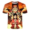 Exportación Directa Nuevo One Piece COPLAY Impresión Digital 3D para Hombre Camiseta Deportiva Casual Estampada de Manga Corta