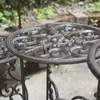 Jardinería de Patio de Hierro Forjado Estilo Europeo Soporte de Flores de Hierro Forjado Sala de Estar de Pie Maceta de Hierro Fundido Soporte para Bonsái Almacenamiento Balcón Creativo