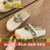 Sandalias de lino fáciles de poner para mujer, para uso exterior en verano, nuevo estilo 2026, con suela gruesa, que aumentan la altura, media zapatilla tejida estilo Birkenstock