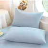 Fábrica Atacado Fronha de Algodão Lavado 42*74cm Uso Doméstico Par Capa Protetora de Travesseiro Pessoa Dupla Quatro Estações Lavável à Máquina
