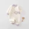 Mameluco Cálido para Bebés Recién Nacidos Otoño/Invierno Ropa para Exteriores Mono Acolchado para Bebés/Niños Pequeños Ropa para Gatear Ropa de Invierno