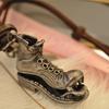 Moda europea y americana cadena larga para suéter zapatos retro cadena de suéter de cuero Hecho a mano longitud ajustable