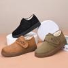 Nuevos Zapatos de Algodón para Mujer, Botas de Nieve con Velcro, Botines Ligeros y Cálidos, Botas Espesas de Terciopelo, Botas de Algodón Versátiles de Suela Suave para Mujer