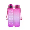 Taza de Agua Deportiva de Plástico Tritan Resistente a Altas Temperaturas, Gran Capacidad 1000ml, Taza Espacial para Fitness, Portátil
