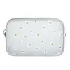Nova Bolsa Cosmética Transparente de Margaridas Bolsa de Armazenamento Portátil à Prova d'Água Necessaire Pequena de Armazenamento Menstrual para Estudantes