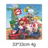 Nueva Decoración de Fiesta de Cumpleaños Infantil con Tema de Mario Plato de Papel Vaso de Papel Servilleta de Papel Bandera de Tirar Inserto para Pastel Globo