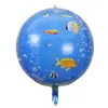 Globo de lámina de aluminio con forma de animal marino de bola 4D de 22 pulgadas Decoración de fiesta de cumpleaños celebración de festival diseño de fiesta globo de bola de papel de aluminio