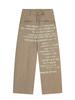 Jeans Retro Americano com Estampa de Letras 2065 para Homens e Mulheres, Corte Reto, Emagrecimento, Bordas Desfiadas, Marca Tendência, Calças de Nicho de Alta Qualidade