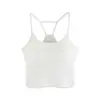 Camisole sexy americana com bojo grosso para mulheres, peça externa de verão, regata sexy sem mangas justa com decote U