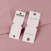Tarjetas Plegables para Collares de Cartulina Blanca al por Mayor en Stock, Tarjetas de Exhibición para Empaquetar Colgantes de Cadena para Suéteres, Tarjetas para Joyería de Plata S925