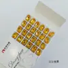 Popular Arte de Unha para Ano Novo Strass Pontiagudos Dourados Acessórios DIY Decorações de Unha Coloridas em Formato Oval