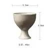 Miyuan Ceniza de Hierba Color Puro Cerámica Gaiwan Taza de Té Taza de Maestro Set de Té Kung Fu Colección Set de Accesorios Simples para Ceremonia de Té