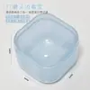 Caja de limpieza para cabezal de pulido de uñas, caja de desinfección cuadrada, caja de almacenamiento, filtración de doble capa, caja de almacenamiento multifuncional engrosada