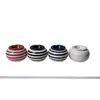 Cinzeiro Cerâmico Listrado Simples para Armazenamento de Mesa em Casa e no Escritório, com Esmalte Selado. Se Você Se Importar, Por Favor, Tenha Cuidado ao Comprar no Atacado