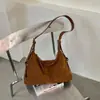 Bolso de Felpa Gamuzada para Mujer 2026 Nuevo de Moda Otoño Retro Milanesa para Viajes Diarios Bolso de Hombro Único Bolso Cruzado de Gran Capacidad