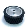 Roda de Acionamento para Lixadeira de Cinta Especial para Polimento de Metal, Roda de Contato de Borracha Antiderrapante, Grau Industrial Pesado