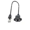 Cabo de Extensão de Rede com Furos para Parafuso em Formato de Orelha Pode Ser Usado para Fixar Cabos de Rede RJ45 Cat5E Macho-Fêmea