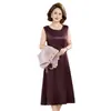 Conjunto de Duas Peças Outono/Inverno 2026 para Mães: Casaco Estilo Chinês Novo 2026, Cardigã Chinês Elegante Novo, Vestido Versátil