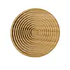 Bandeja de Bambu Irregular Criativa de Alta Qualidade Bandeja de Aromaterapia para Desktop Estilo Japonês Bandeja de Armazenamento Bandeja de Lanches Bandeja de Chá Almofada de Isolamento Térmico