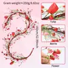 Nueva Enredadera de Bayas en Forma de Corazón para el Día de San Valentín Transfronteriza para Decoración del Hogar, Colgante de Puerta de Boda, Decoración de Pared, Enredadera de Corazón de Bayas