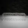 Banqueta Pequena de Acrílico Ondas d'Água, Banqueta Baixa para Uso Doméstico, Banqueta Transparente para Banheiro, Banqueta Impermeável para Banho, Banqueta Pequena para Trocar de Sapatos