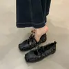 Amantes de los Zapatos~ Zapatos Casuales de Nicho Súper Populares de Suela Gruesa Otoño 2025 Nuevo Estilo Coreano Hermosos Zapatos de Encaje Ballet Mary Jane