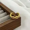 Novo Anel Aberto de Ovo de Pombo Íris de Renda Exquisito Vintage Empilhável Personalidade Anel de Nicho