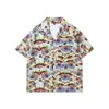 Camisa Havaiana Floral Casual Estilo Tailandês Masculina Feminina Verão Relaxada Songkran Praia Floral Par Camisa Tendência