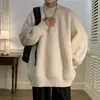 Marca Direta da Fábrica Malharia Outono/Inverno Pesado Quente Roupa Exterior Gola Alta Meia Suéter Masculino Inverno Estilo Preguiçoso Engrossado