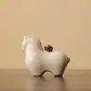2025 Nueva Elegante Boutique Horno Ru Tiene Dinero Zodiaco Caballo Mascota de Té Cerámica Adornos Decoración Sala de Estar Hogar