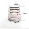 Venta directa de fábrica hebilla de inserción metálica de aleación de zinc para equipaje, ajustador de bocina, hebilla macho-hembra, hebilla de mochila escolar, hebilla de cintura de mochila, hebilla de presión