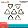 Argola triangular aberta de uma polegada para ferragens de bagagem, largura interna 2,5 cm, fivela triangular, triângulo equilátero, fivela aberta