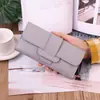 Cartera de Mujer Larga 70% de Descuento Tipo Flip K Pequeña Fresca Estudiante Posición para Monedas Hebilla Multifuncional Cartera Exportación