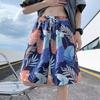 Nuevos Shorts Casuales Delgados de Verano para Hombre Estilo Hawaiano Pantalones Modernos hasta la Rodilla