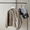Moda Coreana Elegante Chaqueta Corta con Cuello Plisado Diseño de Cordón Cuello Alto para Mujer Nueva Silueta Chaqueta Top Primavera y Otoño