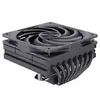 Ventilador de CPU Silencioso Snowman Mc75-6 con ARGB Sincronizado, 6 Tubos de Cobre, Refrigerador de CPU de Presión Descendente