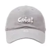 Gorra bordada con cara sonriente para mujer, nueva de primavera y verano 2025, gorra de béisbol artística pequeña blanca y rosa