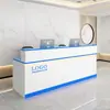 Recepção Balcão de Atendimento Empresa Pintura Balcão de Consultas Simples Moderno Salão de Beleza Loja de Roupas Pequeno Bar Caixa
