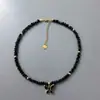 Colar INS Doce Fresco de Cobre com Zircônia em Forma de Coração Corrente de Clavícula com Contas de Cristal de Luxo Leve Feito à Mão Colar Europeu e Americano de Aço Inoxidável