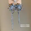 Aretes de Zirconia de Fuegos Artificiales, Estilo Francés, Aretes Sencillos con Borla, Lujo Ligero, Moda de Alta Gama, Aretes Versátiles de Nicho para Mujer